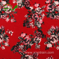 130gsm fancy printed crepe poly chiffon fabric dress